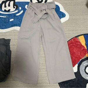 Wilfred High-Waisted Wide-Leg Tie Belt Pants